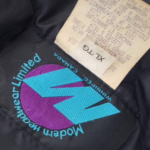 Modern Head Ware Limited Men's Pure Leather/Wool Blend Moto Jacket (Canada) - Picture 17 of 17